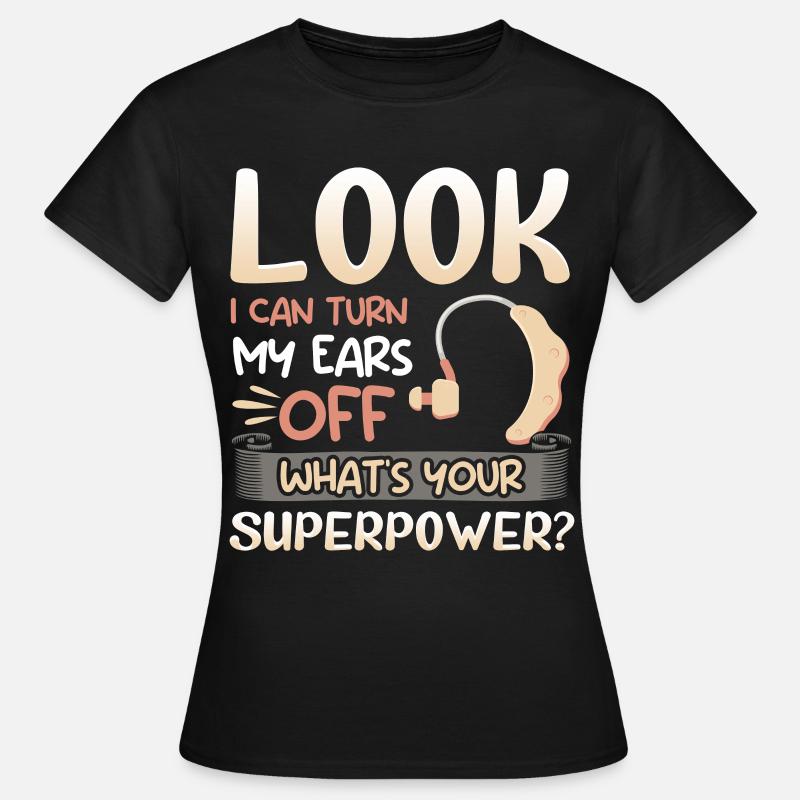 Deaf Pride ASL - Women's T-Shirt - black