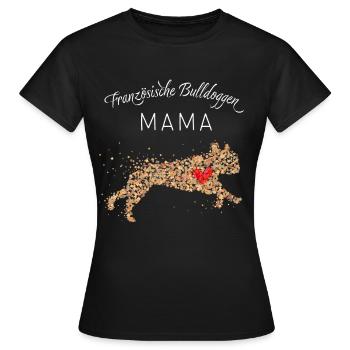 French Bulldogs Dog Sports Dog Mom - Women's T-Shirt - black - Front - AI Model Female 172 dark (172cm)