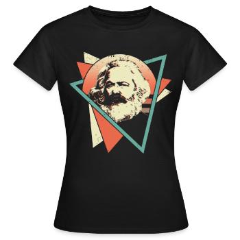 Karl Marx Socialisme socialiste Communiste - T-shirt Femme - noir - Devant - AI Model Female 172 dark (172cm)