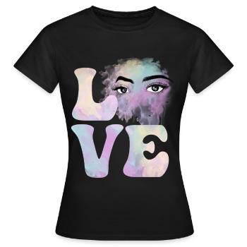Cosmetologist Cosmetology Makeup Eyelashes - Women's T-Shirt - black - Front - AI Model Female 172 dark (172cm)