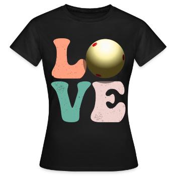 Billard Pool - Frauen T-Shirt - Schwarz - Vorne - AI Model Female 172 dark (172cm)