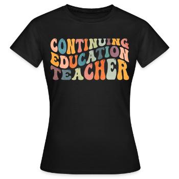 Groovy Teacher Training Lecturer - Women's T-Shirt - black - Front - AI Model Female 172 dark (172cm)