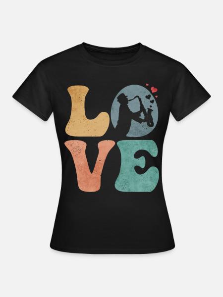 Blues Musik Musikant - Frauen T-Shirt - Schwarz