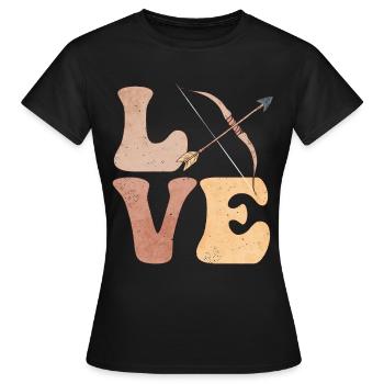 Bow & Arrow Hunting Bow & Arrow Hunters - Women's T-Shirt - black - Front - AI Model Female 172 dark (172cm)