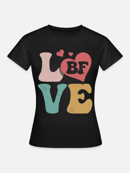 Freund BF - Frauen T-Shirt - Schwarz