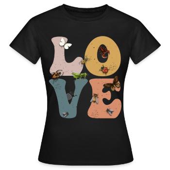 Käfersammeln Käfersammler Entomologie - Frauen T-Shirt - Schwarz - Vorne - AI Model Female 172 dark (172cm)