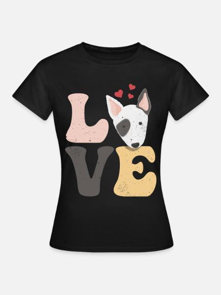 Bull Terrier Hund - Frauen T-Shirt - Schwarz