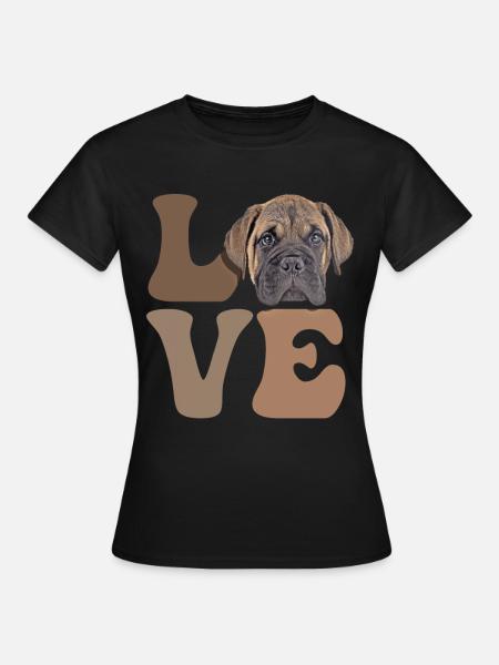 Bullmastiff Hund - Frauen T-Shirt - Schwarz