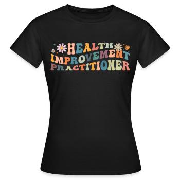 Groovy Health Improvement Practitioner - Women's T-Shirt - black - Front - AI Model Female 172 dark (172cm)