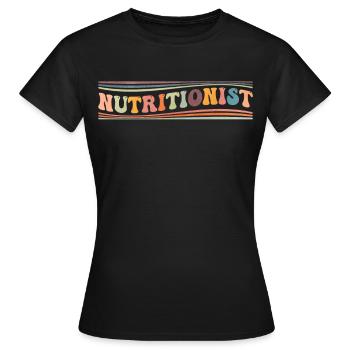 Groovy Nutritionist Dietician Diet Ass - Women's T-Shirt - black - Front - AI Model Female 172 dark (172cm)