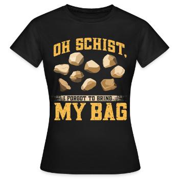 Lustige Mineralienjagd Felsen Geologe - Frauen T-Shirt - Schwarz - Vorne - AI Model Female 172 dark (172cm)