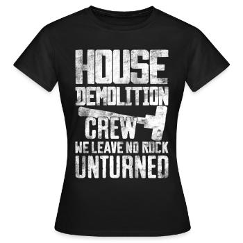 Funny demo - Women's T-Shirt - black - Front - AI Model Female 172 dark (172cm)