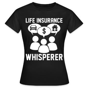 Drôle d’agent courtier - T-shirt Femme - noir - Devant - AI Model Female 172 dark (172cm)