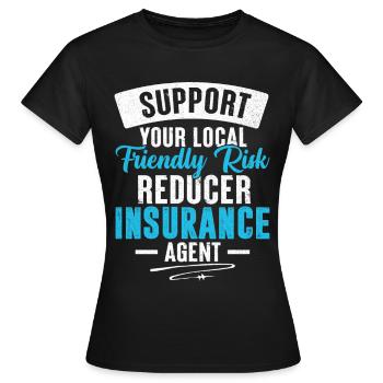 Courtier bizarre - T-shirt Femme - noir - Devant - AI Model Female 172 dark (172cm)