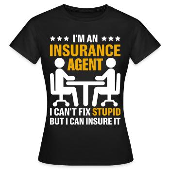 Courtier bizarre - T-shirt Femme - noir - Devant - AI Model Female 172 dark (172cm)
