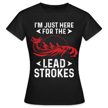 Lustiges Drachenboot-Rennpaddel - Frauen T-Shirt - Schwarz - Vorne - AI Model Female 172 dark (172cm)