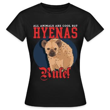Hyène Hyène Cadeau de Hyène tachetée - T-shirt Femme - noir - Devant - AI Model Female 172 dark (172cm)