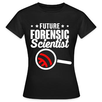 Wissenschaftlicher Ermittler - Frauen T-Shirt - Schwarz - Vorne - AI Model Female 172 dark (172cm)