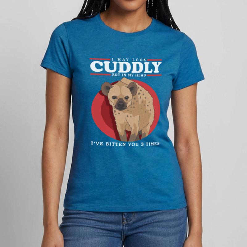 Hyäne Hyänen Tüpfelhyäne Geschenk Frauen T-Shirt