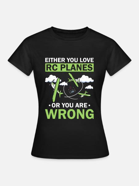 RC-Flugzeug RC-Flugzeug - Frauen T-Shirt - Schwarz