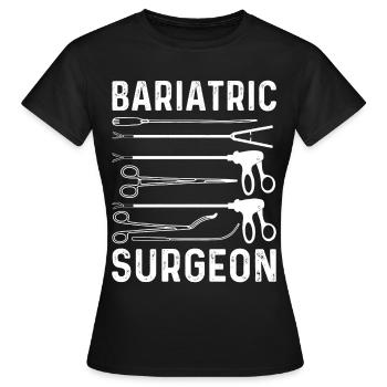 Drôles de chirurgies de l’estomac - T-shirt Femme - noir - Devant - AI Model Female 172 dark (172cm)