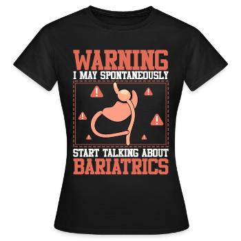 Funny Chirurgie Magen - Frauen T-Shirt - Schwarz - Vorne - AI Model Female 172 dark (172cm)