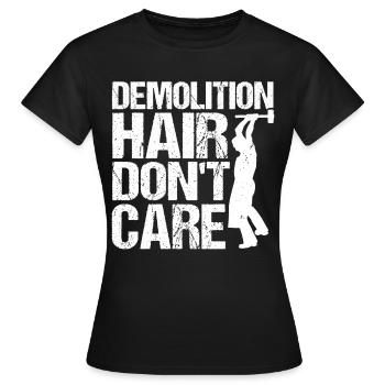 Journée amusante de démolition de maison - T-shirt Femme - noir - Devant - AI Model Female 172 dark (172cm)