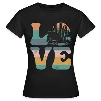Cement Mixer Concrete Mixer - Women's T-Shirt - black - Front - AI Model Female 172 dark (172cm)
