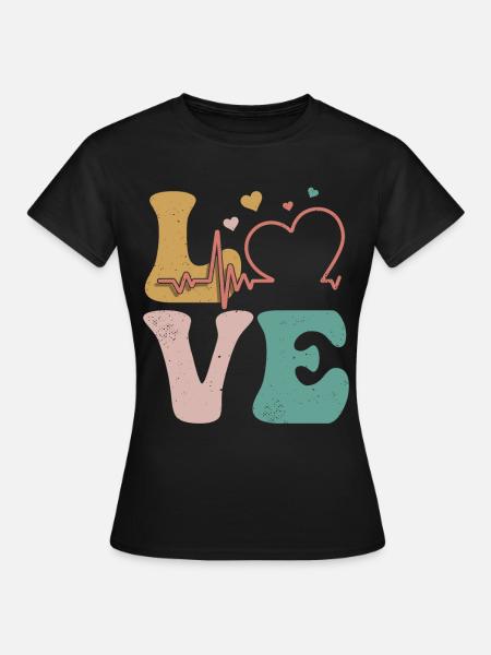 Echokardiographie-Techniker Echokardiograph - Frauen T-Shirt - Schwarz