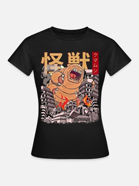 Kaiju Tardigrade Japanischer Anime Monster Wasserb - Frauen T-Shirt - Schwarz