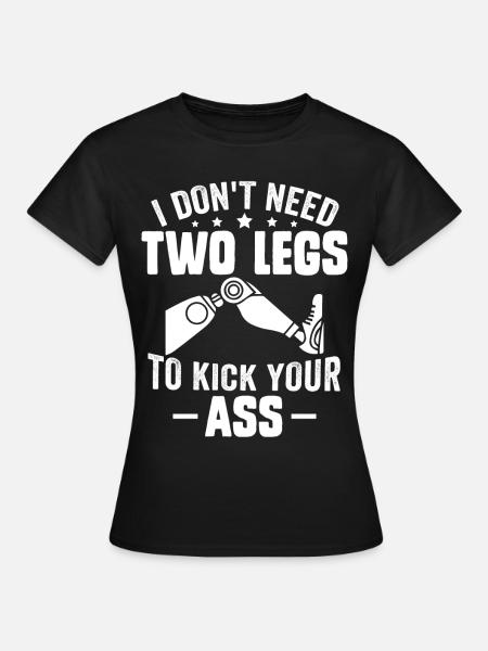 Prosthetic leg of amputees - Women's T-Shirt - black