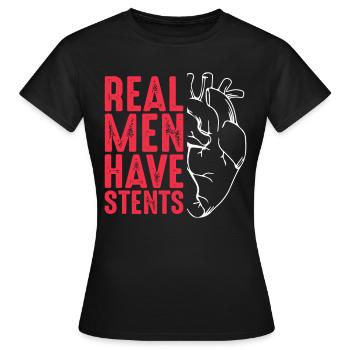Koronarangioplastie-Patient - Frauen T-Shirt - Schwarz - Vorne - AI Model Female 172 dark (172cm)