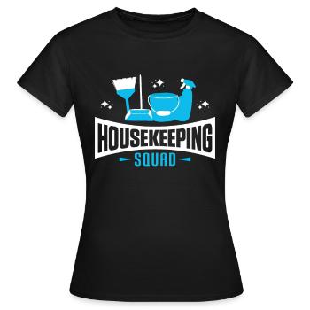 Week of Appreciation for Housekeeping - Women's T-Shirt - black - Front - AI Model Female 172 dark (172cm)
