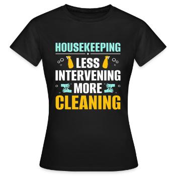 Week of Appreciation for Housekeeping - Women's T-Shirt - black - Front - AI Model Female 172 dark (172cm)