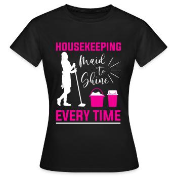 Week of Appreciation for Housekeeping - Women's T-Shirt - black - Front - AI Model Female 172 dark (172cm)