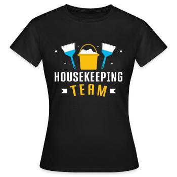 Week of Appreciation for Housekeeping - Women's T-Shirt - black - Front - AI Model Female 172 dark (172cm)