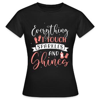 Week of Appreciation for Housekeeping - Women's T-Shirt - black - Front - AI Model Female 172 dark (172cm)