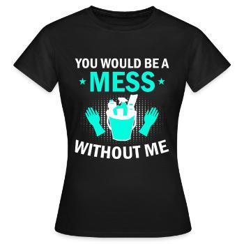 Week of Appreciation for Housekeeping - Women's T-Shirt - black - Front - AI Model Female 172 dark (172cm)