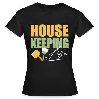Week of Appreciation for Housekeeping - Women's T-Shirt - black - Front - AI Model Female 172 dark (172cm)