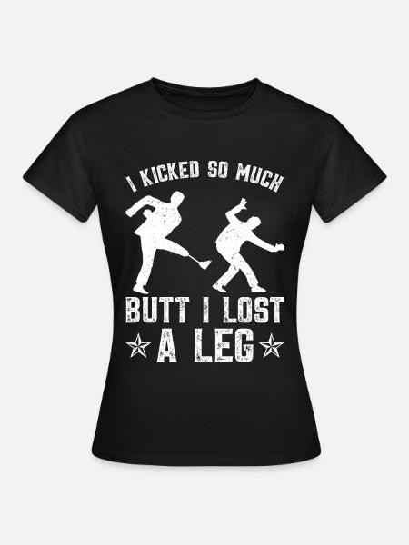 Beinprothese Amputierter - Frauen T-Shirt - Schwarz