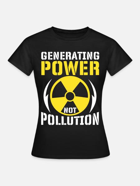Kernkraft Nukleartechnik - Frauen T-Shirt - Schwarz