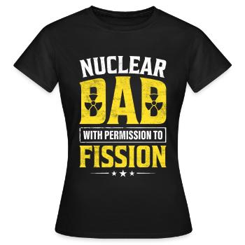 Nuklearingenieur - Frauen T-Shirt - Schwarz - Vorne - AI Model Female 172 dark (172cm)