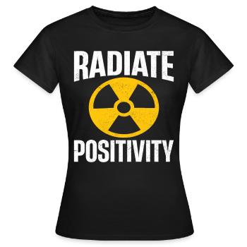 Centrale nucléaire radioactive - T-shirt Femme - noir - Devant - AI Model Female 172 dark (172cm)