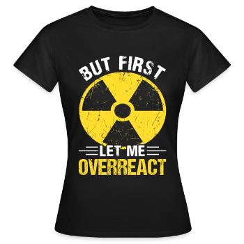 Drôle d’ingénieur nucléaire de centrale nucléaire - T-shirt Femme - noir - Devant - AI Model Female 172 dark (172cm)