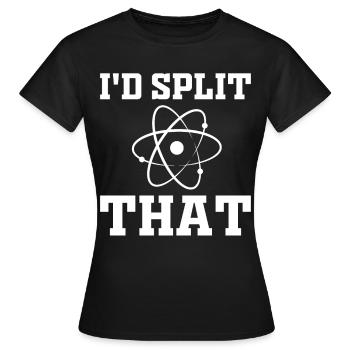 Drôle d’ingénieur nucléaire de centrale nucléaire - T-shirt Femme - noir - Devant - AI Model Female 172 dark (172cm)