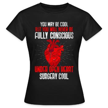 Restauration - T-shirt Femme - noir - Devant - AI Model Female 172 dark (172cm)