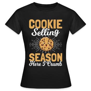 Pfadfinderkeks-Händler - Frauen T-Shirt - Schwarz - Vorne - AI Model Female 172 dark (172cm)