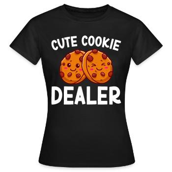 Keks-Pfadfinder - Frauen T-Shirt - Schwarz - Vorne - AI Model Female 172 dark (172cm)