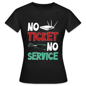 Administrateur réseau Administrateur système Réseau - T-shirt Femme - noir - Devant - AI Model Female 172 dark (172cm)
