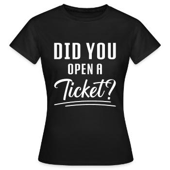 Administrateur réseau Administrateur système Réseau - T-shirt Femme - noir - Devant - AI Model Female 172 dark (172cm)